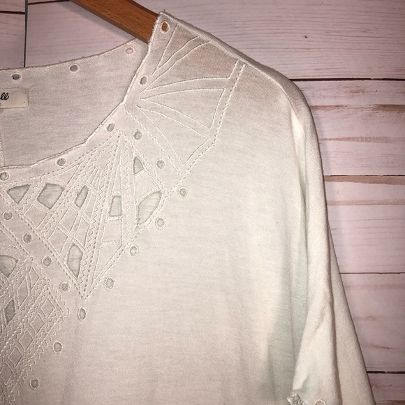 Madewell 💕 Short Sleeve Embroidered Shirt - Picture 3 of 3